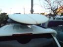 霜の降りたサーフボード